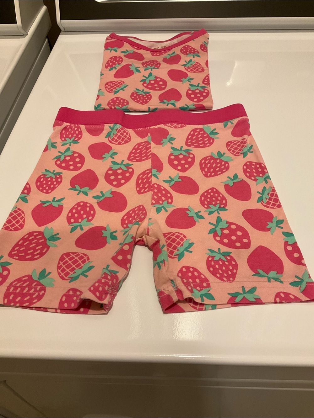 Little Sleepies Sweet Strawberry Print ShortsPajama Set